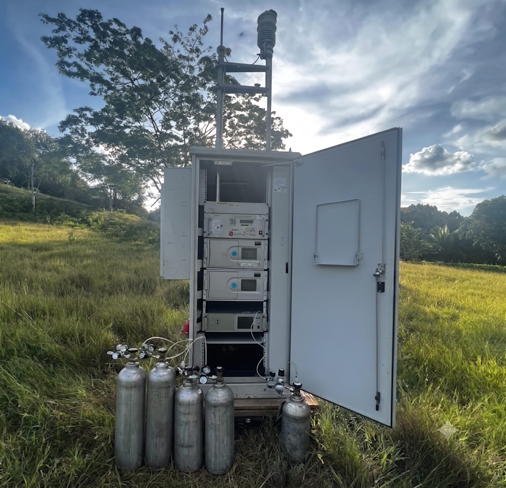 Calibración de estación de monitoreo en campo